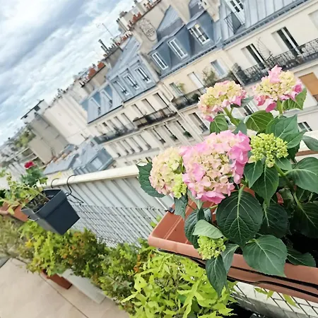 King Bedroom And Terrace In Center, Shared Bathroom Paris